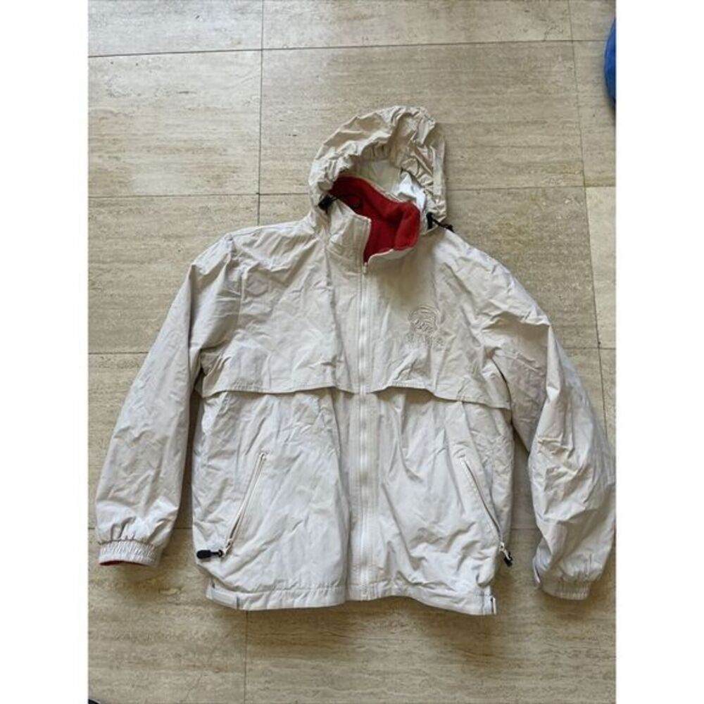 Women's vintage P & O Cruises Alaska Hooded Jacket Size S Beige